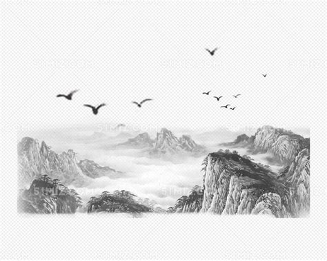 山水水墨画图片