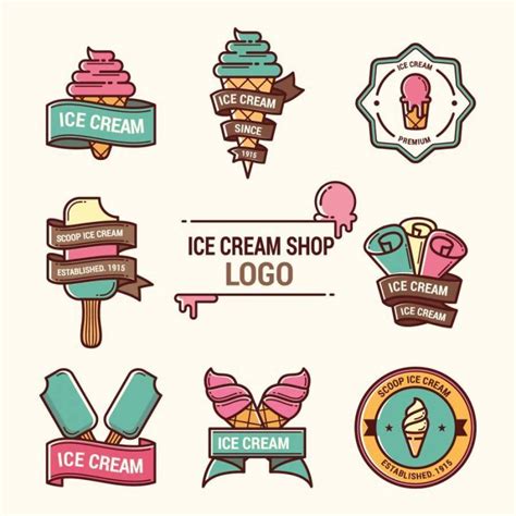 30个可以将对手融化掉的冰淇淋标志logo设计