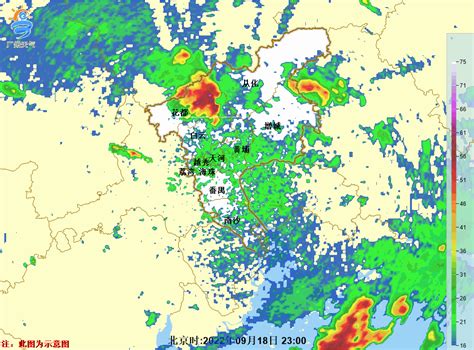 强雷雨云团移近，广州多区暴雨黄色和雷雨大风橙色预警生效