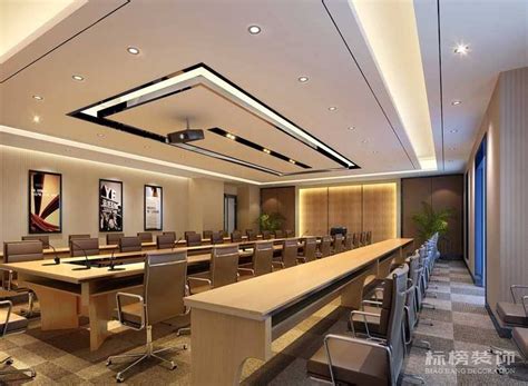 会议室装修设计大气优雅如何展现 - 深圳标榜建设集团