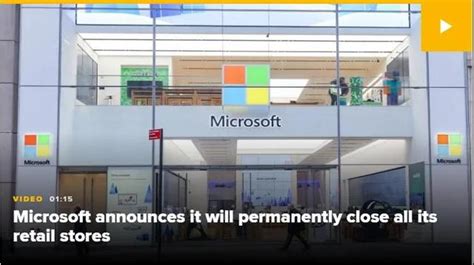 微软突然宣布：永久性关闭全球实体店！ - 计世网