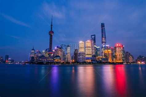 航拍上海城市夜景陆家嘴核心风光1高清图片下载-正版图片500080493-摄图网