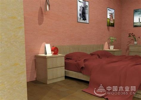 卧室墙面墙衣效果图，卧室贴墙布超美！-中国木业网