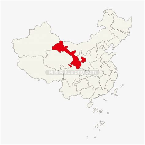 甘肃省地图-快图网-免费PNG图片免抠PNG高清背景素材库kuaipng.com