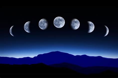 从初一到三十的月亮变化示意图 然后逆时针方向就是初一到三十