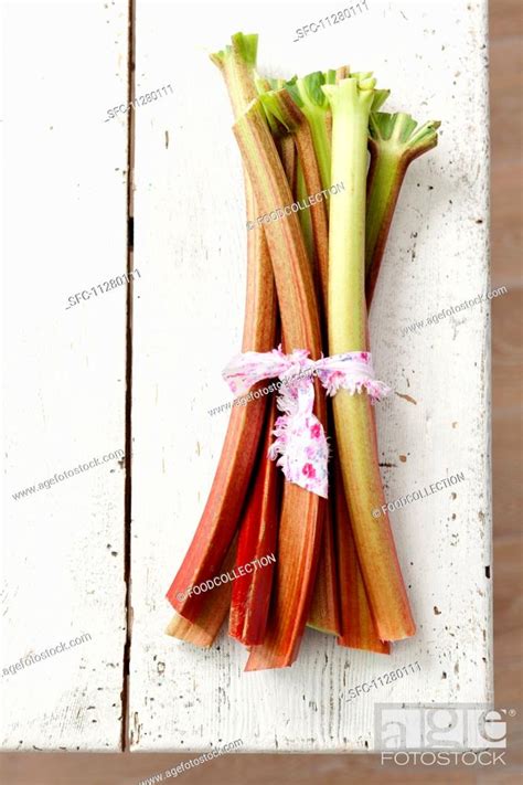 A bunch of rhubarb, Stock Photo, Picture And Royalty Free Image. Pic ...