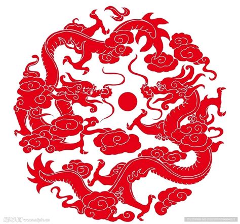 中国传统双龙戏珠图案设计图__传统文化_文化艺术_设计图库_昵图网nipic.com