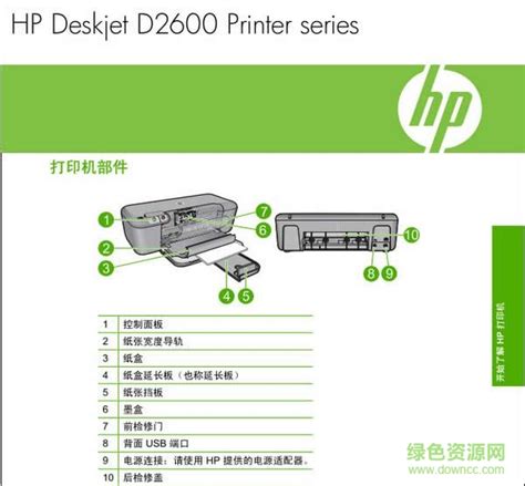 hp2600说明书-惠普d2600打印机说明书下载pdf高清中文版-绿色资源网