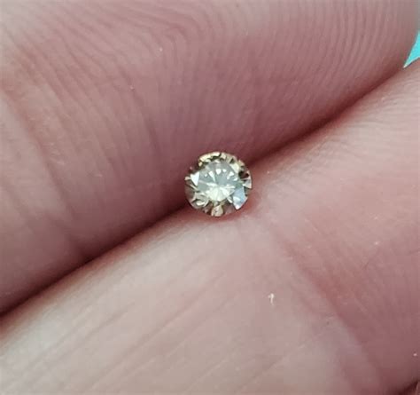 .11 ct Natural Champagne Diamond Round Cut Loose Gemstone | Property Room