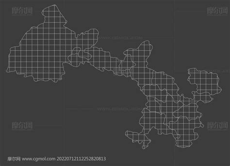 甘肃省地图三维模型,可拆分_其他场景模型下载-摩尔网CGMOL