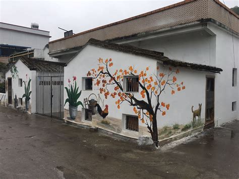 揭西墙绘美丽乡村壁画，助力新农村文化墙彩绘|纯艺术|绘画|艾美雅艺术墙绘 - 原创作品 - 站酷 (ZCOOL)