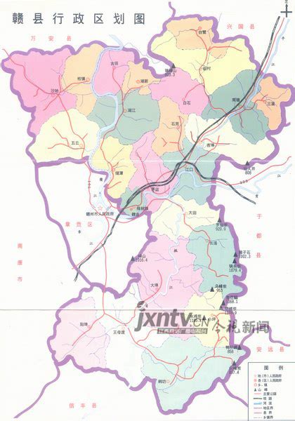 赣州市五区划分图,赣州2030年规划图,赣州市区_大山谷图库