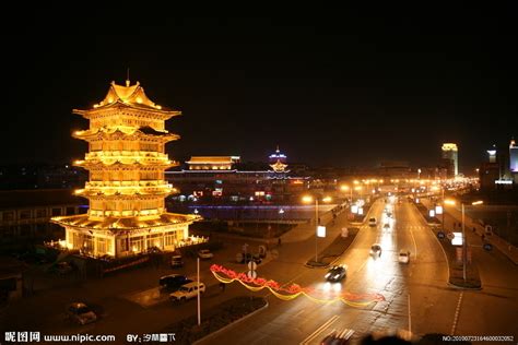 沧州市夜景摄影图__建筑摄影_建筑园林_摄影图库_昵图网nipic.com