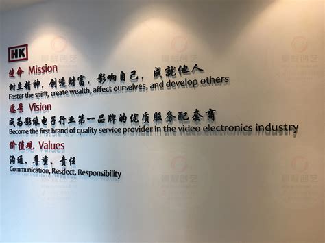 企业口号宣传标语文化墙_上海 - 500强公司案例