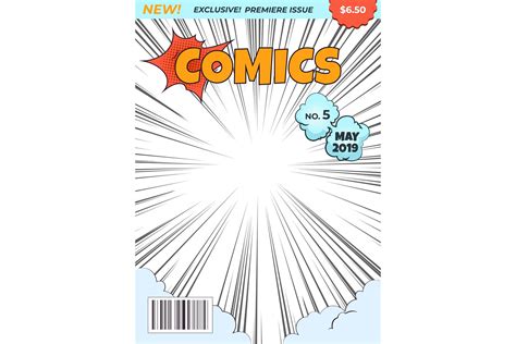 Comics magazine cover. Comic book superhero title. Cartoon p (1395378 ...