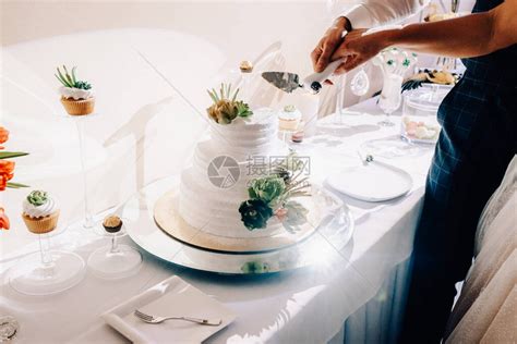 新娘和新郎正在切结婚蛋糕高清图片下载-正版图片506403894-摄图网