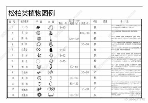 园林苗木收费标准表格模板