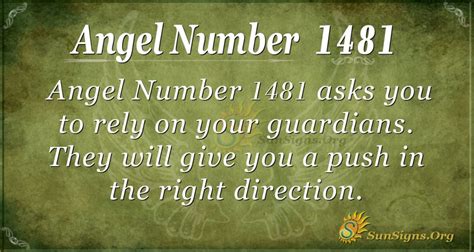 Angel Number 1481 Meaning: Go Beyond Your Limits - SunSigns.Org