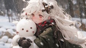 雪天温柔头像女生图片