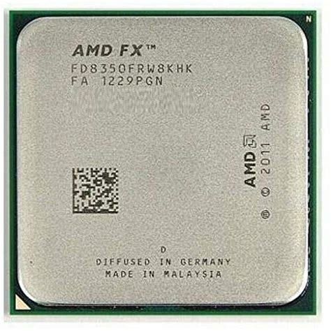 AMD Processor FX-8350 Black Edition Vishera 8-Core 4.0GHz (4.2GHz Turbo ...