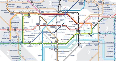 Tube Map Reveals Walking Distances Between Different London Underground ...
