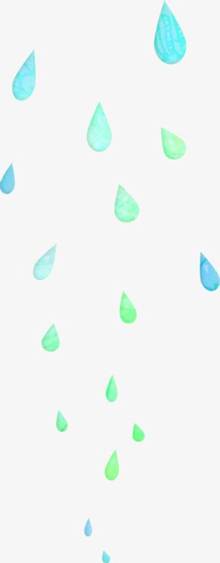 蓝色飘落的雨滴图片免费下载_PNG素材_编号z2ri96j7r_图精灵