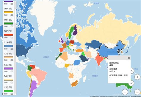 用Excel地图可视化——2017世界各国和地区GDP排名(初步统计版)_胖根的博客-CSDN博客_excel 世界地图