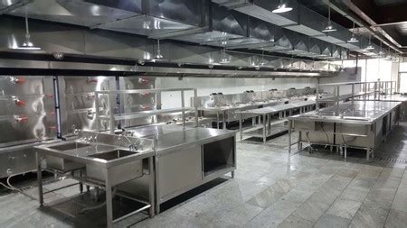 工厂饭店食堂厨房3D模型布置设计图片下载_红动中国