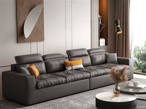 后现代轻奢沙发高档港式轻奢沙发组合123客厅皮轻奢沙发家具-阿里巴巴