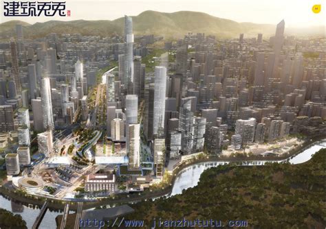 深圳罗湖口岸片区城市设计国际竞标方案文本立体站城枢纽更新改造_建筑兔兔