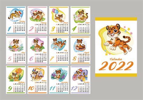 2022年农历新年，可爱的卡通老虎捧着梅花枝。新年到了设计模板素材_ID:411939958-Veer图库