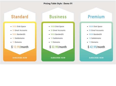 html价格表模板，网页定价表设计模板必备-17素材网