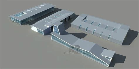 工业厂房3dmax 模型下载-光辉城市
