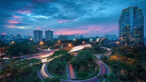 印度尼西亚首都雅加达的夜幕全天候ThightPanoramaofJ高清图片下载-正版图片503799093-摄图网