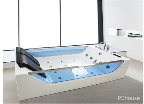 冲浪按摩浴缸 大片玻璃单人智能浴盆 jczi bath 家用室内浴盆-阿里巴巴