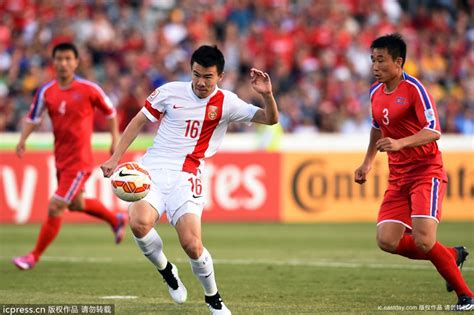 亚洲杯小组赛B组：中国男足2-1朝鲜 孙可梅开二度-东方体育-东方网