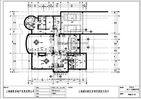 上海浦东新区东郊花园室内设计施工CAD图加实景照_室内效果图_土木在线