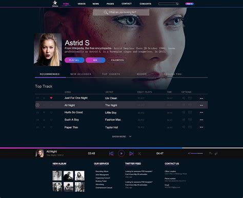 音乐 网页设计|网页|其他网页|Rebeccy - 原创作品 - 站酷 (ZCOOL)