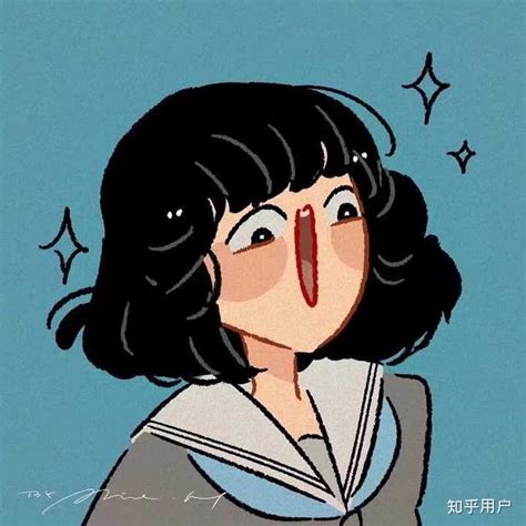 非主流头像卡通字母女