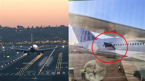 美国两架客机在机场相撞：一架满载乘客 机翼被折断碰撞声明显