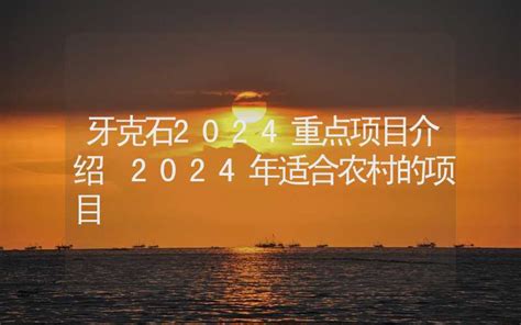 牙克石2024重点项目介绍 2024年适合农村的项目 - 传统文化 - 合福居文化