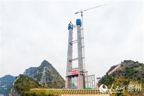 贵州贞丰：“世界第一”花江峡谷大桥建设忙|大桥|贵州省|高速_新浪新闻