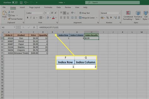 How to Use the Excel INDEX Function