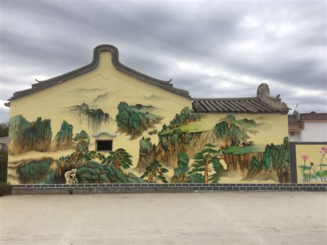 美丽乡村文化墙|纯艺术|油画|天天墙体手绘 - 原创作品 - 站酷 (ZCOOL)