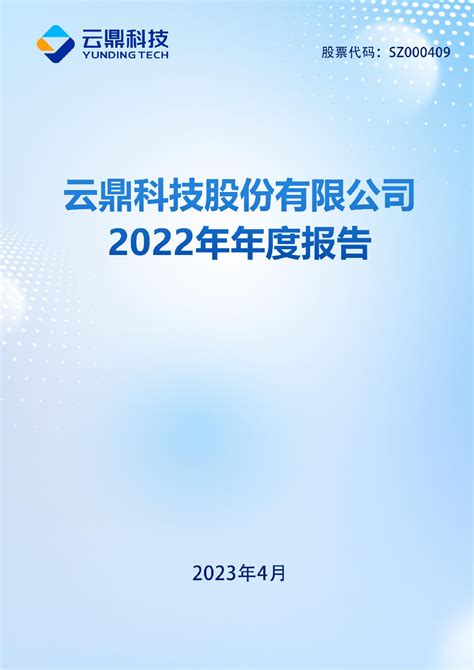 云鼎科技：2022年年度报告
