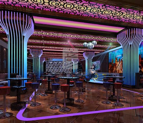 [山西]高档现代酒吧娱乐场所装修图（含效果方案）-娱乐空间装修-筑龙室内设计论坛