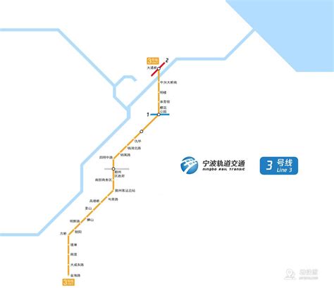 宁波轨道交通3号线二期，全部5个站点的名称确定！