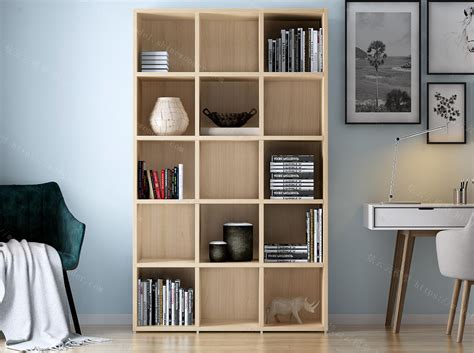 2015新款书柜书桌一体家具设计_土巴兔装修效果图