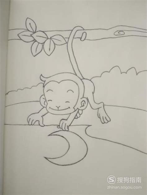 猴子捞月|插画|儿童插画|积极向上的名字 - 原创作品 - 站酷 (ZCOOL)