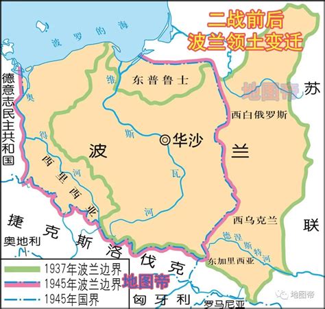 波兰地图图片